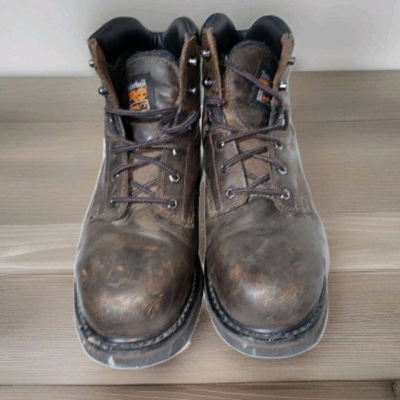 Timberland PRO Men's 6" Pit Boss Steel Composite Toe Boot Brown Leather Men 11 - Picture 10 of 11